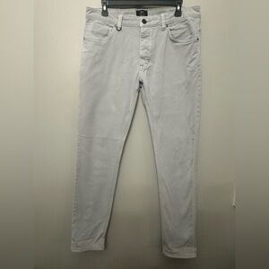 NEUW Stockholm Mens Lou Slim Button Fly Light Gray Jeans Size 32 X 32